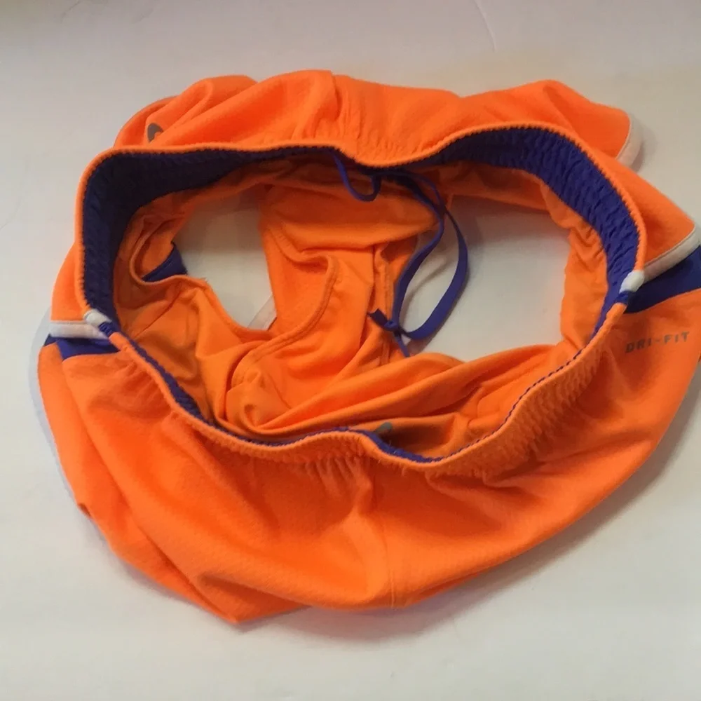 Nike Dri-Fit Running Shorts Orange and Blue